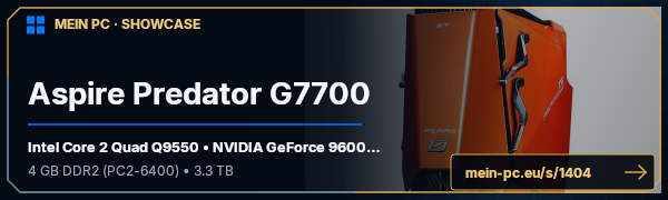 PC-Showcase Aspire Predator G7700 von Dante26 auf MEIN PC