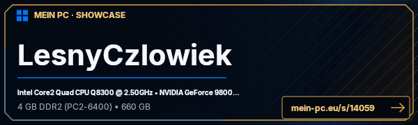 PC-Showcase LesnyCzlowiek von Lesny auf MEIN PC