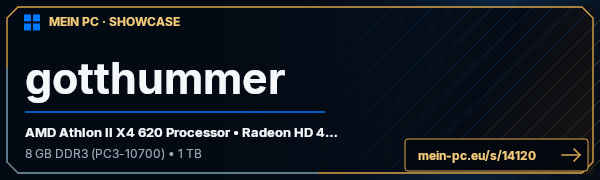 PC-Showcase gotthummer von gotthummer auf MEIN PC