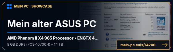 PC-Showcase Mein alter ASUS PC von NoXXoN auf MEIN PC