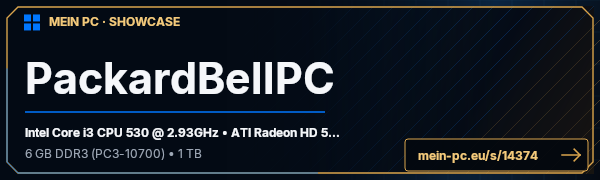 PC-Showcase PackardBellPC von abdu66 auf MEIN PC