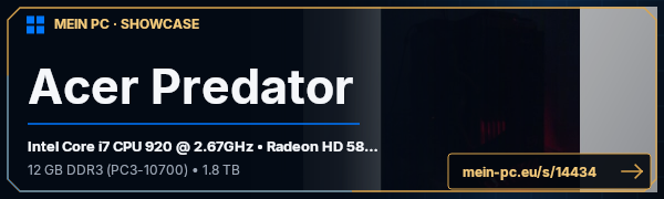 PC-Showcase Acer Predator von wHitE auf MEIN PC