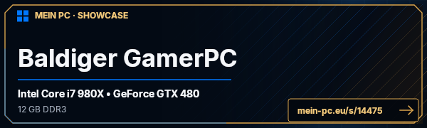 PC-Showcase Baldiger GamerPC von miixery auf MEIN PC