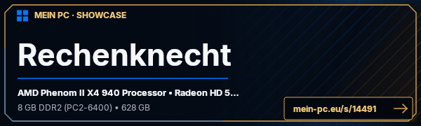 PC-Showcase Rechenknecht von Tobzn auf MEIN PC