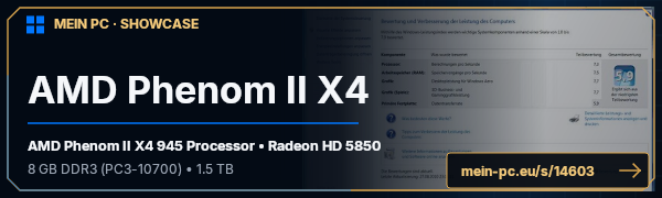 PC-Showcase AMD Phenom II X4 von cad auf MEIN PC