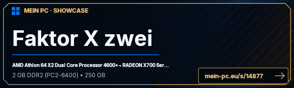 PC-Showcase Faktor X zwei von danny89 auf MEIN PC