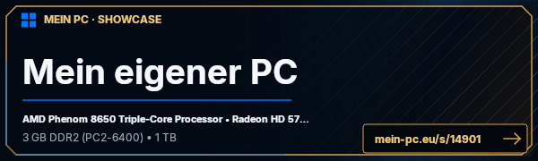 PC-Showcase Mein eigener PC von michederoide auf MEIN PC