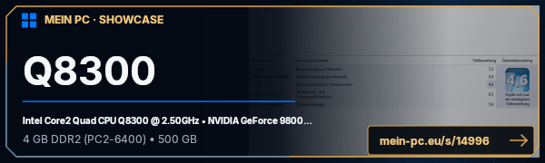 PC-Showcase Q8300 von Chicha auf MEIN PC