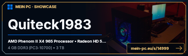 PC-Showcase Quiteck1983 von Quiteck1983 auf MEIN PC