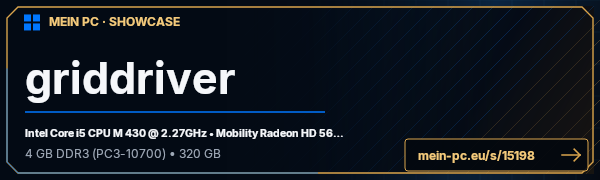 PC-Showcase griddriver von griddriver auf MEIN PC