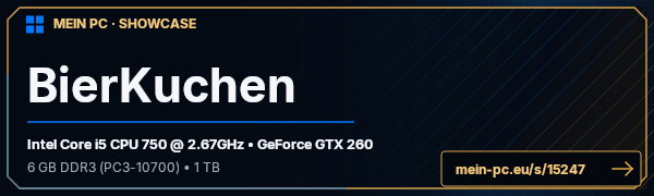 PC-Showcase BierKuchen von Ulum auf MEIN PC