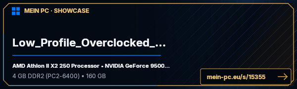 PC-Showcase Low_Profile_Overclocked_PC von NadeXaerotH auf MEIN PC