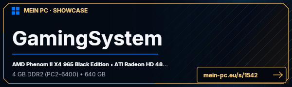 PC-Showcase GamingSystem von araji auf MEIN PC