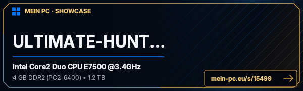 PC-Showcase ULTIMATE-HUNTER von GHOST32 auf MEIN PC
