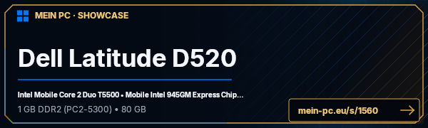 PC-Showcase Dell Latitude D520 von xaiiN auf MEIN PC
