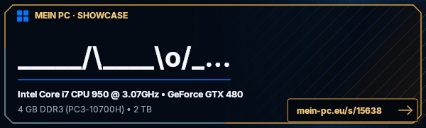 PC-Showcase _____/\____\o/____ von Cabal auf MEIN PC