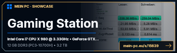 PC-Showcase Gaming Station von Nexus1989 auf MEIN PC