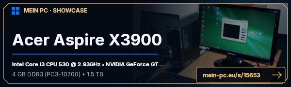 PC-Showcase Acer Aspire X3900 von Wizard_of_Oz auf MEIN PC