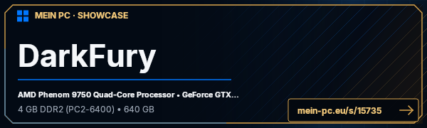 PC-Showcase DarkFury  von DarkFury auf MEIN PC
