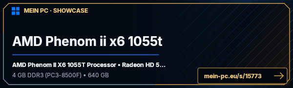 PC-Showcase AMD Phenom ii x6 1055t von grieche000 auf MEIN PC