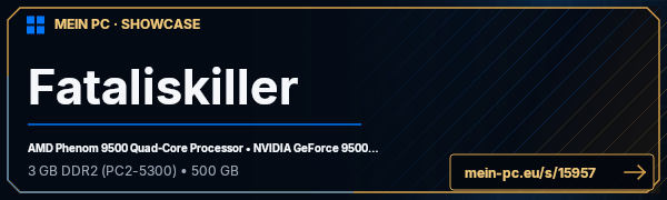 PC-Showcase Fataliskiller von Dracheneltester auf MEIN PC