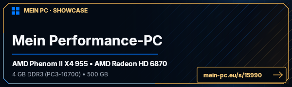 PC-Showcase Mein Performance-PC von m00nlight auf MEIN PC
