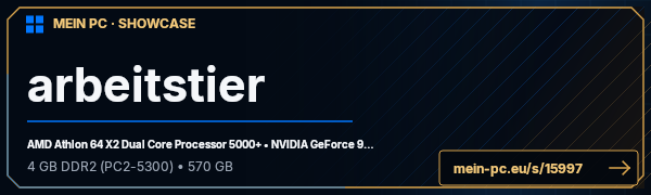 PC-Showcase arbeitstier von tiger4800 auf MEIN PC