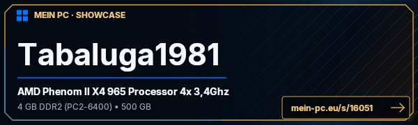 PC-Showcase Tabaluga1981 von tabaluga1981 auf MEIN PC