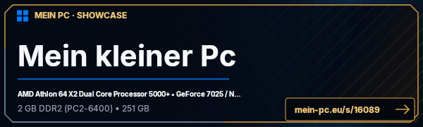 PC-Showcase Mein kleiner Pc von kuschelweich auf MEIN PC
