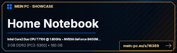 PC-Showcase Home Notebook von PrimeTime1o7 auf MEIN PC