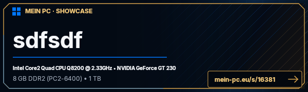 PC-Showcase sdfsdf von asdasd123 auf MEIN PC