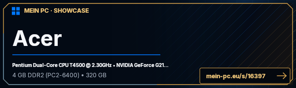 PC-Showcase Acer von Roady auf MEIN PC
