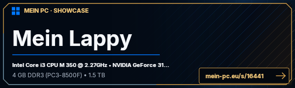 PC-Showcase Mein Lappy von Anarchon auf MEIN PC
