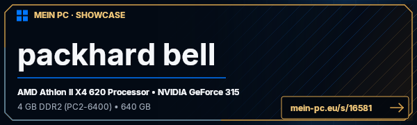 PC-Showcase packhard bell von The Kai  auf MEIN PC