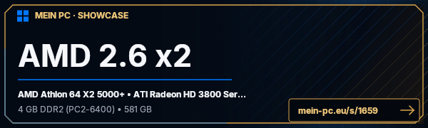 PC-Showcase AMD 2.6 x2 von extreme auf MEIN PC