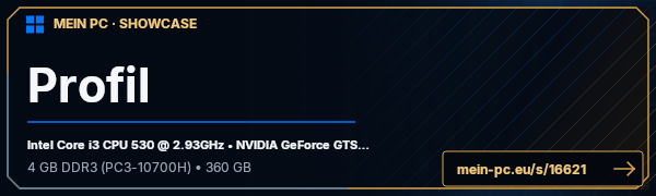 PC-Showcase Profil von .Paradox auf MEIN PC