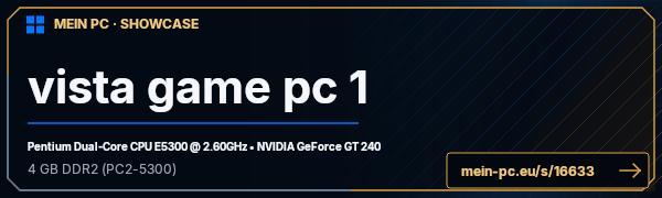 PC-Showcase vista game pc 1 von DerKeda auf MEIN PC