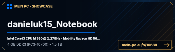 PC-Showcase danieluk15_Notebook von danieluk15 auf MEIN PC
