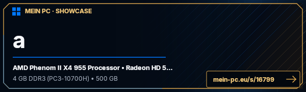 PC-Showcase a von Wishishx auf MEIN PC