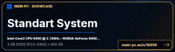 PC-Showcase Standart System von MRHARPER auf MEIN PC