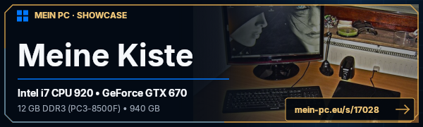 PC-Showcase Meine Kiste von Holzkiste666 auf MEIN PC