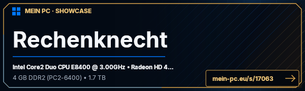 PC-Showcase Rechenknecht von -bingo_fuel- auf MEIN PC