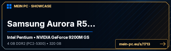 PC-Showcase Samsung Aurora R510 von Hellboy_93 auf MEIN PC