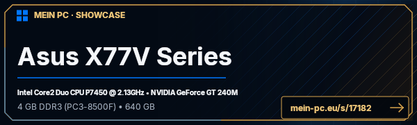PC-Showcase Asus X77V Series von junkz`` auf MEIN PC