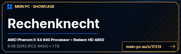 PC-Showcase Rechenknecht von hax auf MEIN PC