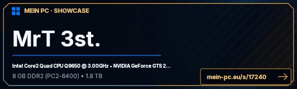 PC-Showcase MrT 3st. von boss8395 auf MEIN PC