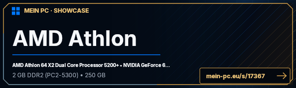 PC-Showcase AMD Athlon von Jensulus auf MEIN PC