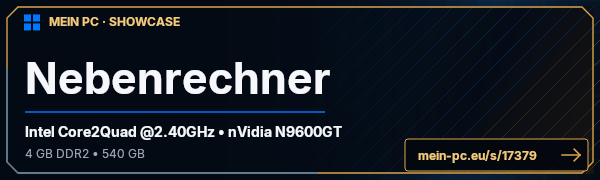 PC-Showcase Nebenrechner von xCyruSx auf MEIN PC