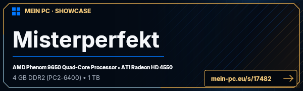 PC-Showcase Misterperfekt von MisterPerfekt auf MEIN PC