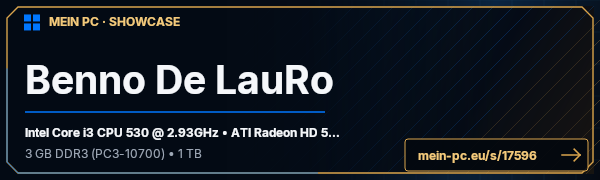 PC-Showcase Benno De LauRo von Cr4nK3v1L auf MEIN PC